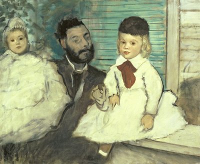 Comte Le Pic and His Sons by Edgar Degas